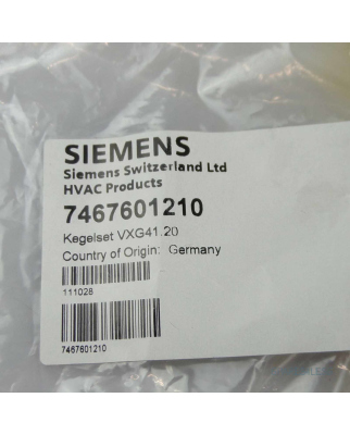 Siemens Kegelset VG41.20 Art.Nr. 7467601210 OVP