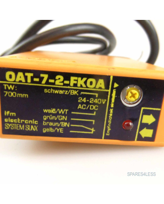 ifm efector Reflexlichttaster OAT-7-2-FKOA #K2 OVP