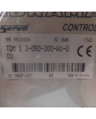 INDRAMAT AC Servo Controller TDM 1.3-050-300-W1-000...