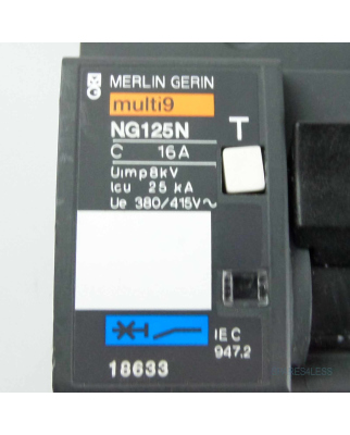MERLIN GERIN multi9 Leistungsschalter NG125N 18633 16A GEB
