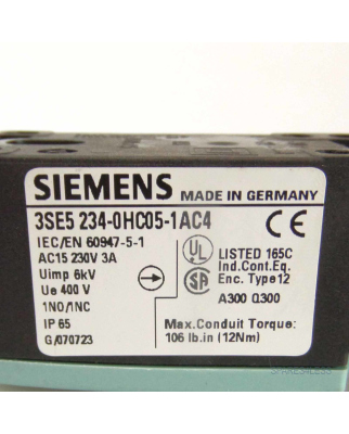 Siemens Positionsschalter 3SE5234-0HC05-1AC4 GEB