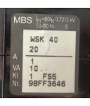 MBS Stromwandler WSK 40 20 0,72/3,0kV 50/60Hz GEB