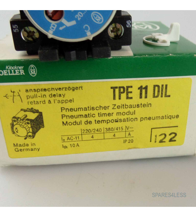 Produktbild von Moeller Pneumatischer Zeitbaustein TPEH11DIL – 046924, Gebraucht & Modifiziert