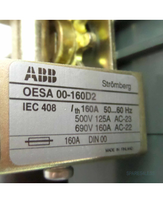 ABB Fuse Switch OESA 00-160D2 / 170M1561 GEB