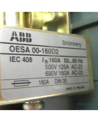 ABB Fuse Switch OESA 00-160D2 / R5082600 GEB
