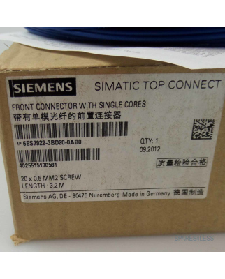 Simatic S7 Frontstecker 6ES7 922-3BD20-0AB0 OVP