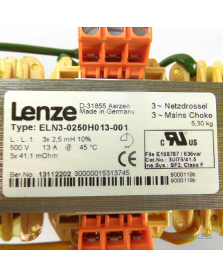 Lenze Netzdrossel ELN3-0250H013-001 OVP