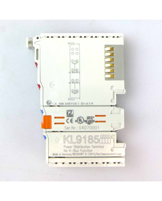 Beckhoff Potenzialverteilerklemme KL9185 GEB
