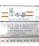 Beckhoff Potenzialverteilerklemme KL9185 GEB