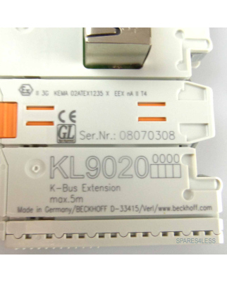 Beckhoff Klemmenbusverlängerungs-Endklemme KL9020 GEB