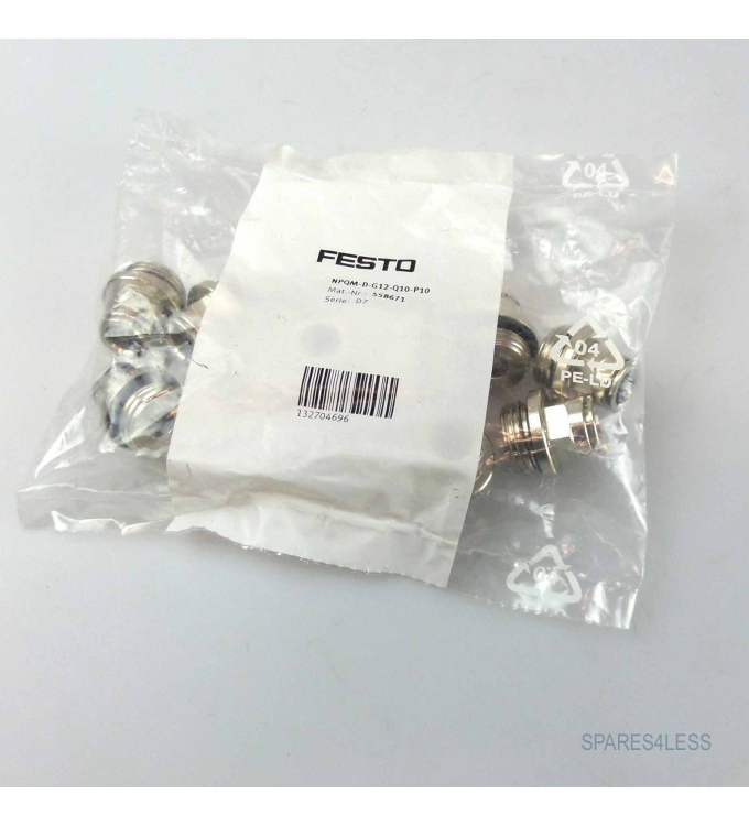 Festo Steckverschraubung NPQM-D-G12-Q10-P10 558671 (10Stk.) OVP