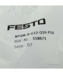 Festo Steckverschraubung NPQM-D-G12-Q10-P10 558671 (10Stk.) OVP