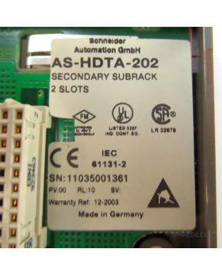 Schneider Automation Secondary Subrack AS-HDTA-202 GEB