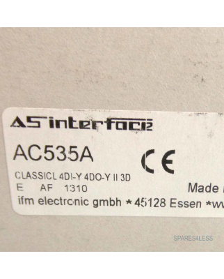 ifm AS-Interface AC535A ClassicL 4DI-Y 4DO-Y II 3D OVP