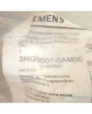 Siemens AS-Interface 3RG9001-0AM00 OVP