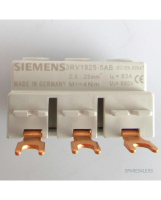 Siemens 3-Phasen-Einspeiseklemme 3RV1925-5AB (9Stk.) OVP