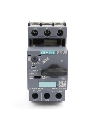 Siemens Leistungsschalter 3RV2011-1DA15 #K2 GEB