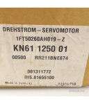 Siemens Drehstrom-Servomotor 1FT5026-0AH019-Z Z=S12 OVP