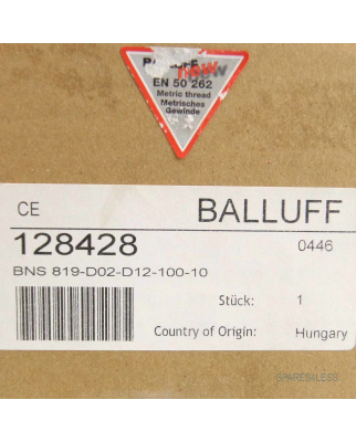 Balluff Reihenpositionsschalter BNS 819-D02-D12-100-10 OVP