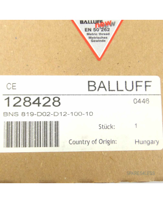 Balluff Reihenpositionsschalter BNS 819-D02-D12-100-10 SIE
