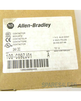Allen Bradley Schütz 100-C09ZJ01 24V OVP