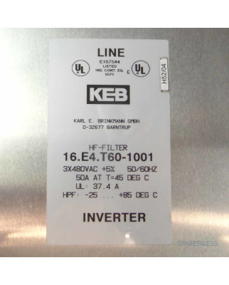 KEB HF-Filter 16.E4.T60-1001 GEB