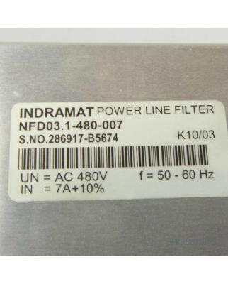 Rexroth INDRAMAT Netzfilter NFD03.1-480-007 GEB