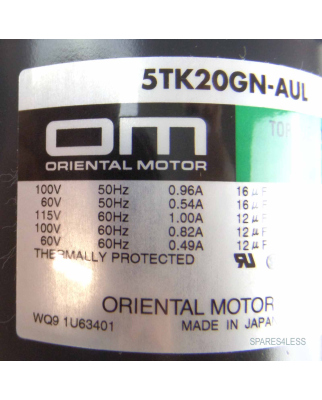 ORIENTAL MOTOR Torque Motor 5TK20GN-AUL NOV