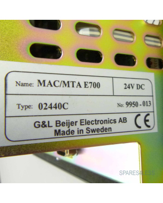 Beijer Bediengerät Operator Panel MAC/MTA E700 02440C 24VDC GEB