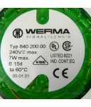 WERMA Dauer-Licht Signalleuchte grün 84020000 GEB
