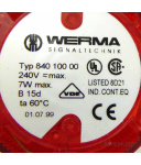 WERMA Dauer-Licht Signalleuchte rot 84010000 GEB