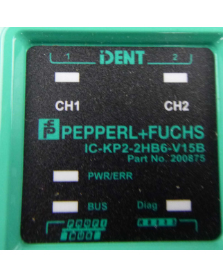 Pepperl+Fuchs Auswerteeinheit IC-KP2-2HB6-V15B Part.No....