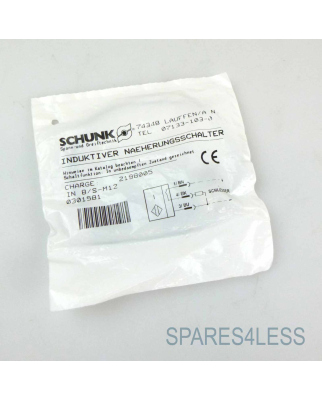 SCHUNK Induktiver Näherungsschalter IN 8/S-M12 0301581 OVP