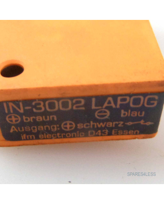 ifm efector induktiver Sensor IN-3002 LAPOG GEB