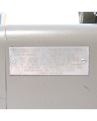 Siemens AC-VSA-Motor 1FT5074-0AF01-9-Z Z=K04+K83 GEB