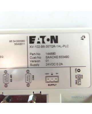 Eaton Touch Panel 3,5" OEM-Front XV-102-B6-35TQR-1AL-PLC 144890 NOV #K2