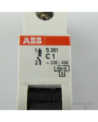 ABB Sicherungsautomat S201-C1 2CDS251001R0014 GEB