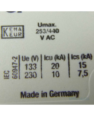 ABB Sicherungsautomat S201-C1 2CDS251001R0014 GEB