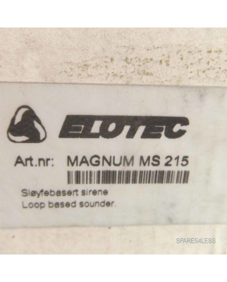 ELOTEC Alarm-Sirene Magnum MS215 OVP