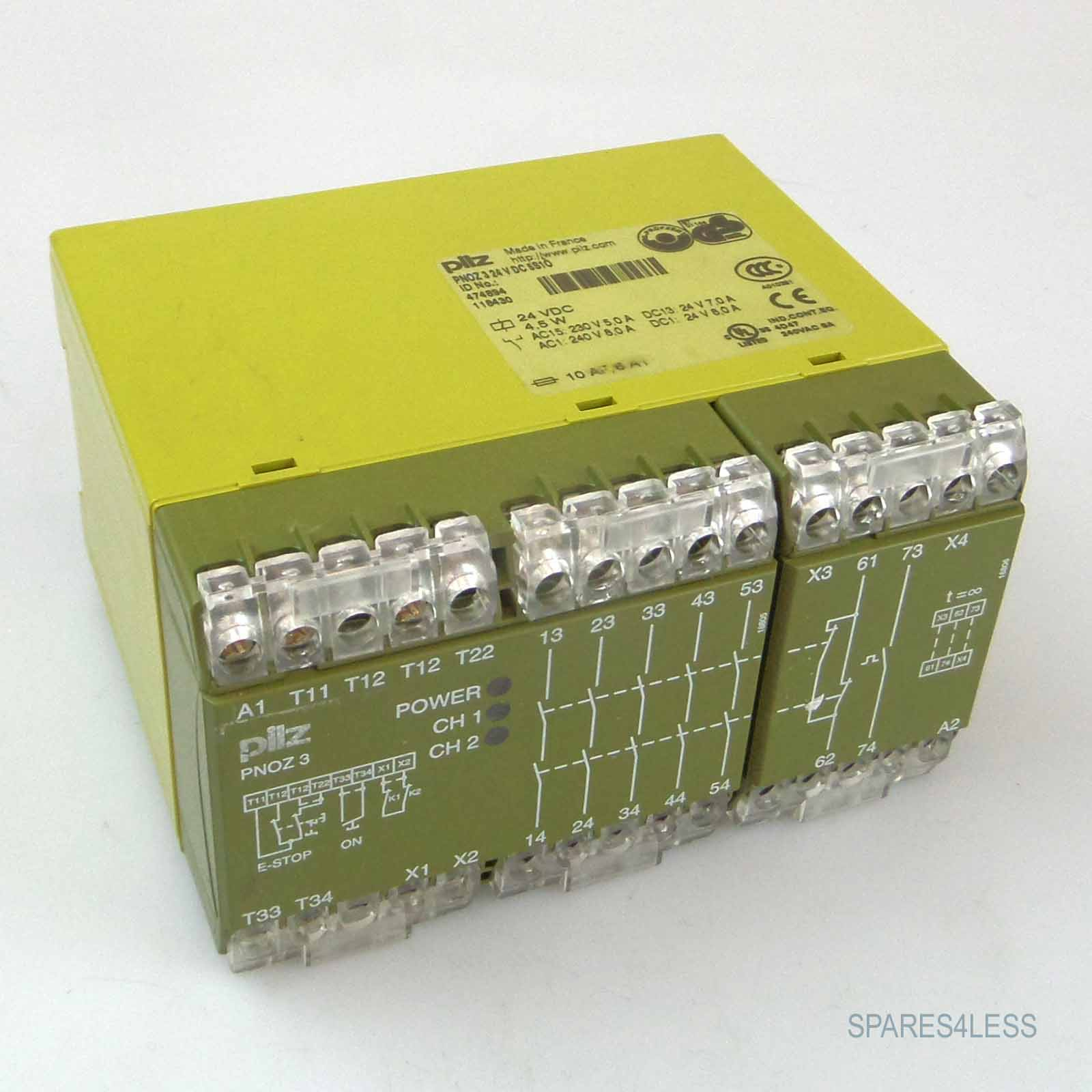 Interruttore Di Sicurezza Pilz PNOZ 3 – Modulo Relè – Nuovo E Originale