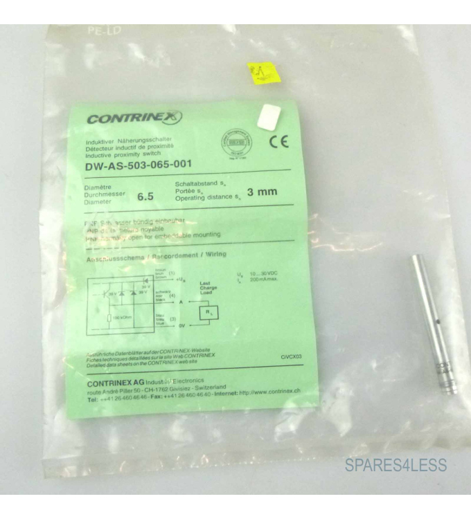 CONTRINEX Induktiver Näherungsschalter DW-AS-503-065-001 OVP