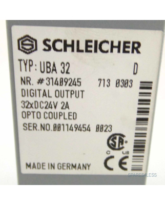 SCHLEICHER Digital Output Module UBA 32 31409245 GEB