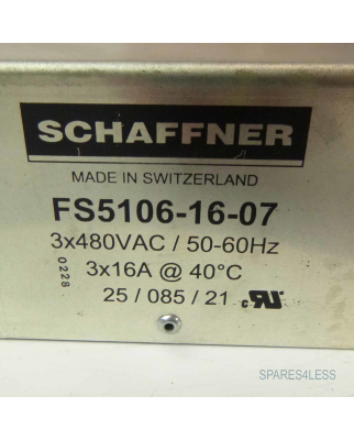 Schaffner Netzfilter FS5106-16-07 GEB