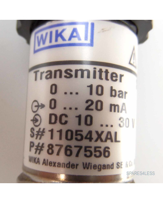 WIKA Druckmessumformer / Transmitter S-11 8767556 NOV
