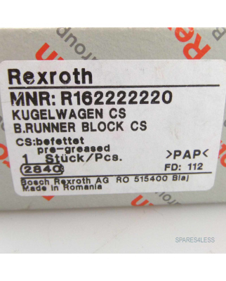 Bosch Rexroth Kugelwagen R162222220 OVP