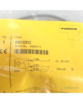 Turck Magnetfeldsensor WN132913 4685711 OVP