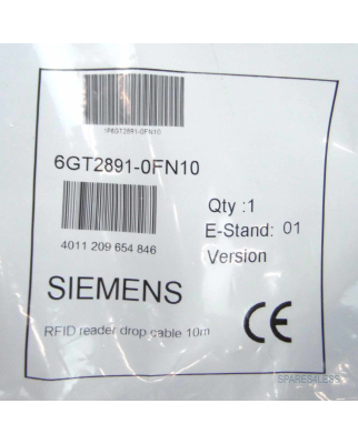 Siemens Steckleitung 6GT2891-0FN10 10m OVP