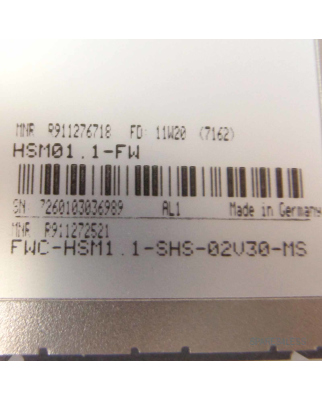 Rexroth Speicher Modul HSM01.1-FW FWC-HSM1.1-SHS-02V30-MS...
