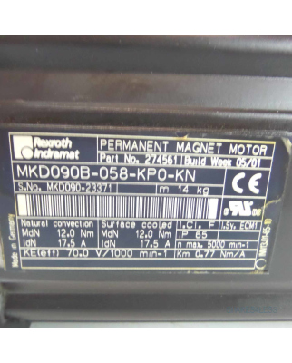 Rexroth Indramat Servomotor MKD090B-058-KP0-KN 274561 GEB