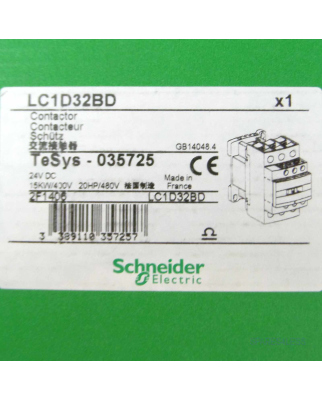 Schneider Electric Schütz LC1D32BD TeSys-035725 24V OVP